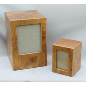 Photo Urn, large, wood composite (Options: Cherry, Natural, Black)