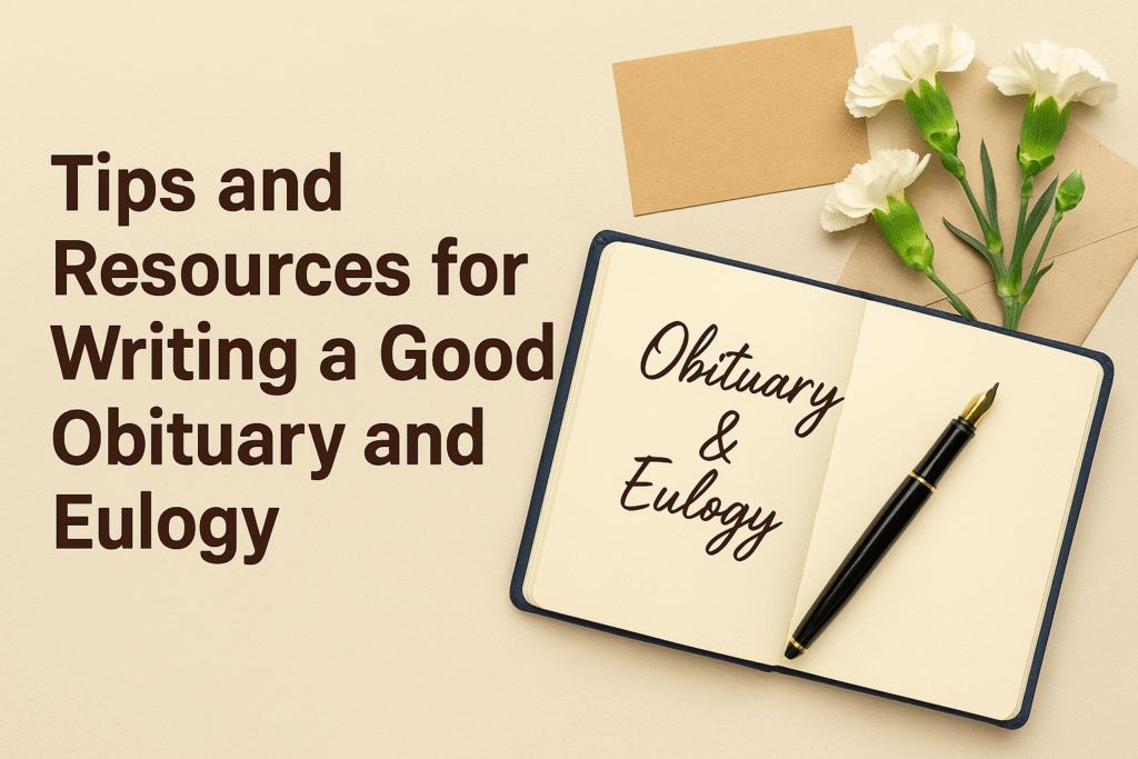 Tips and Resources for Writing a Good Obituary and Eulogy